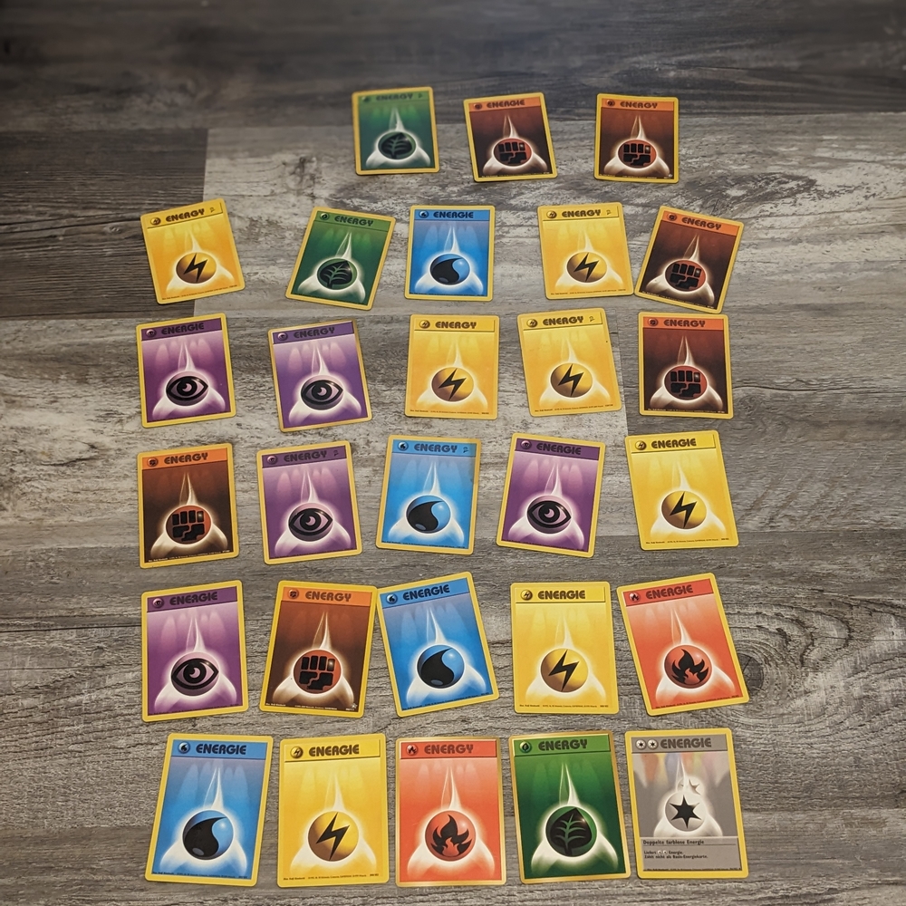 Pokémon Energy Card Lot - Assorted Colors